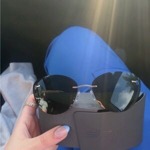 Silhouette Gold and Black Sunglasses